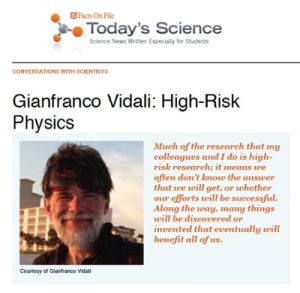 Todays Science cover slide snip